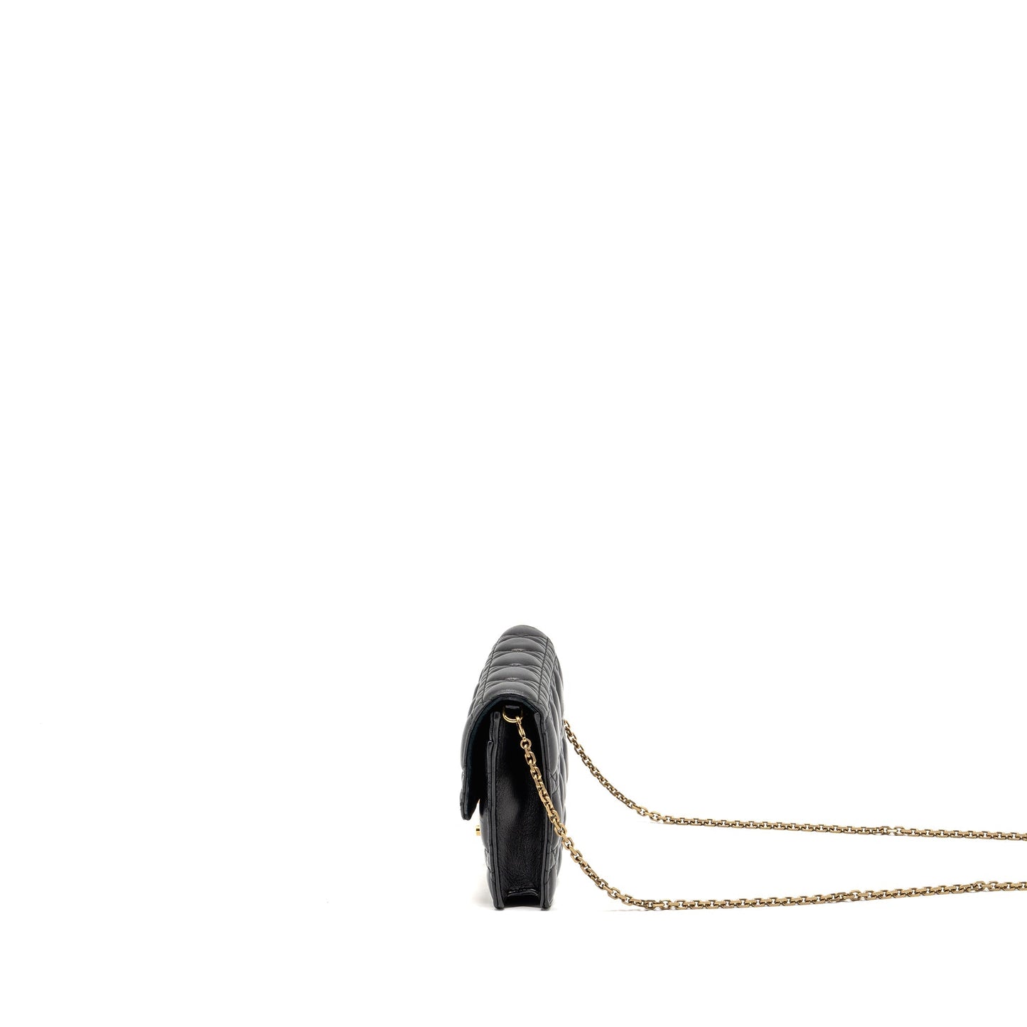 Dior Dioraddict Wallet on Chain Cannage Leather Black