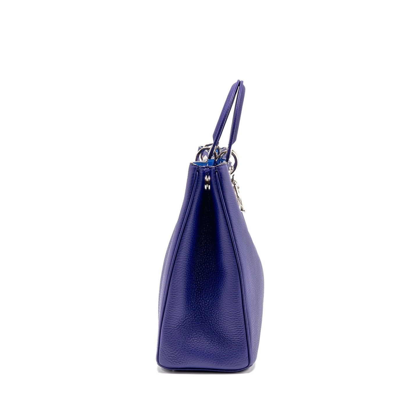 Dior Diorissimo Tote Purse Calfskin Purple/Blue