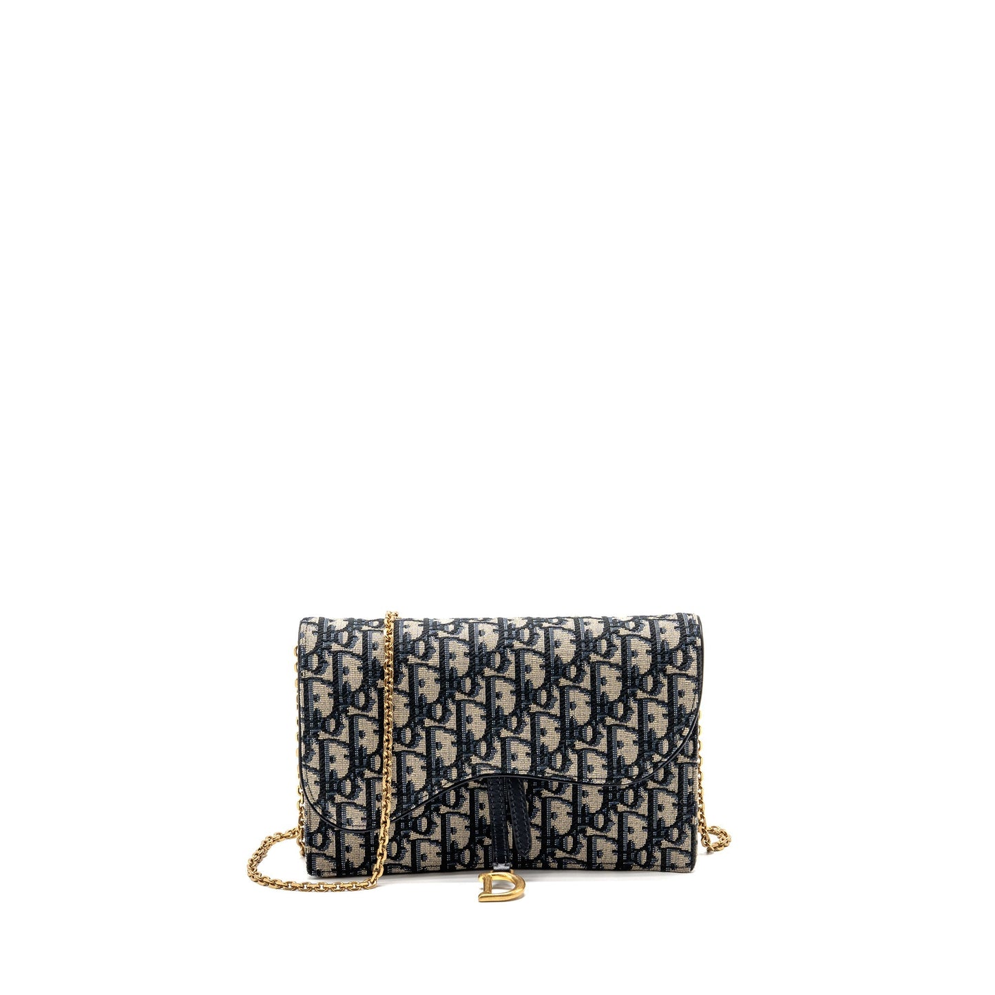 Saddle Pouch Dior Oblique Canvas Blue