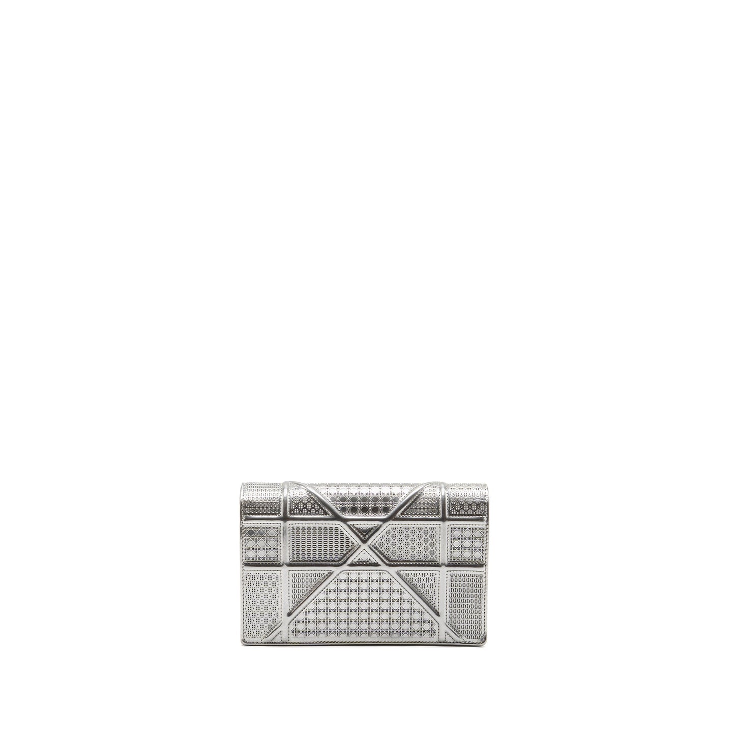 Dior Diorama Wallet On Chain Calfskin Silver