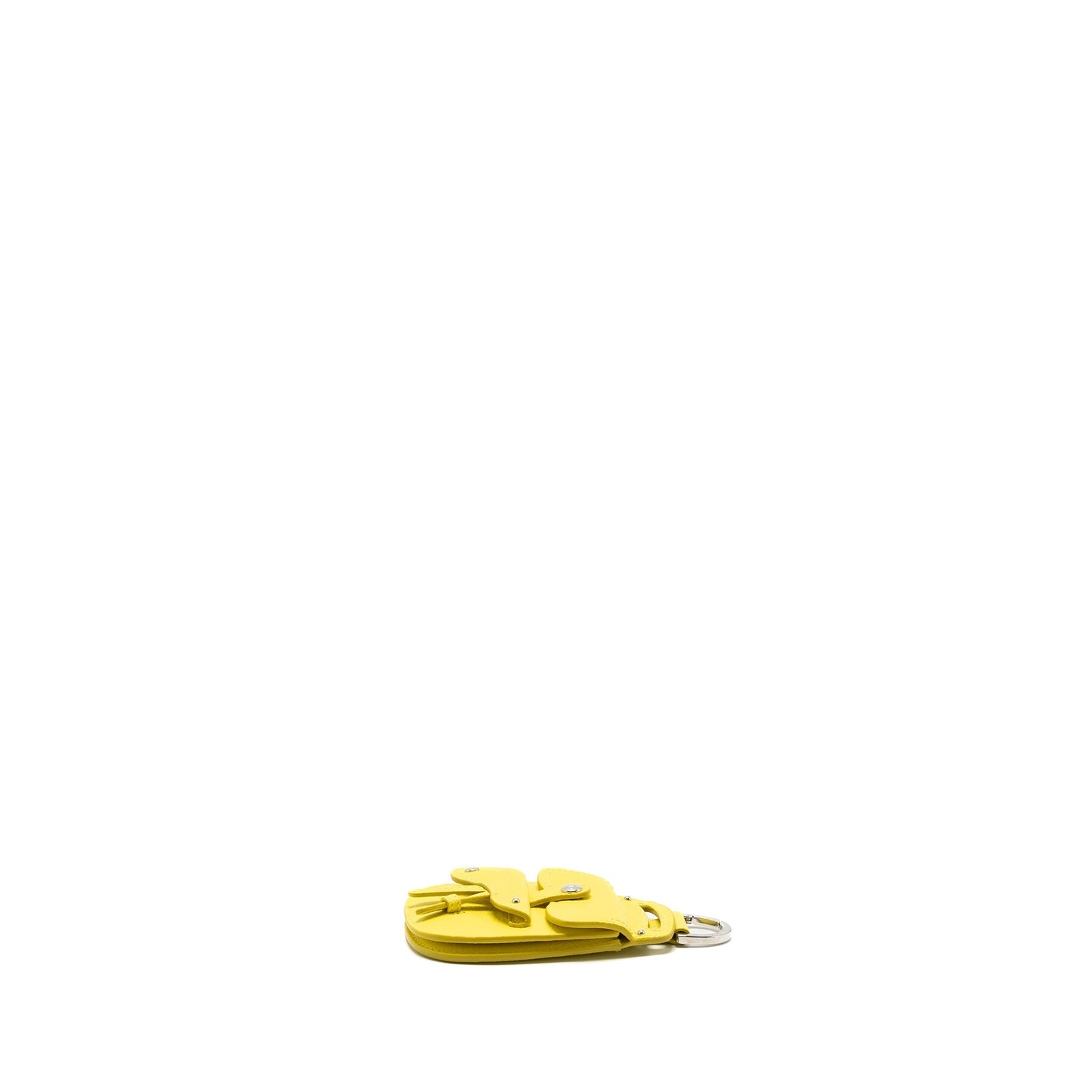 Dior Saddle Coin Pouch/Purse Charm Yellow