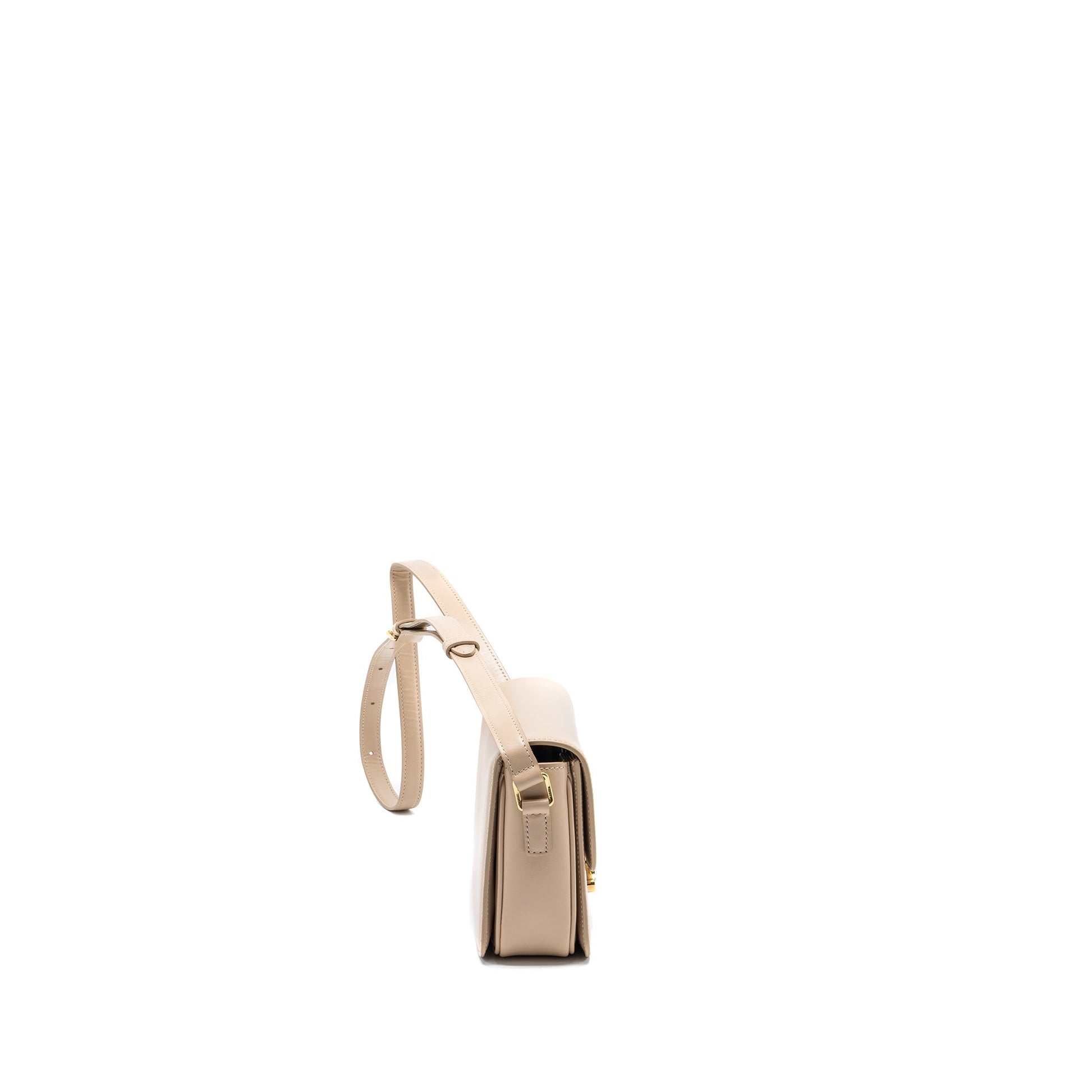 Celine Teen Triomphe Bag Calfskin Light Beige GHW