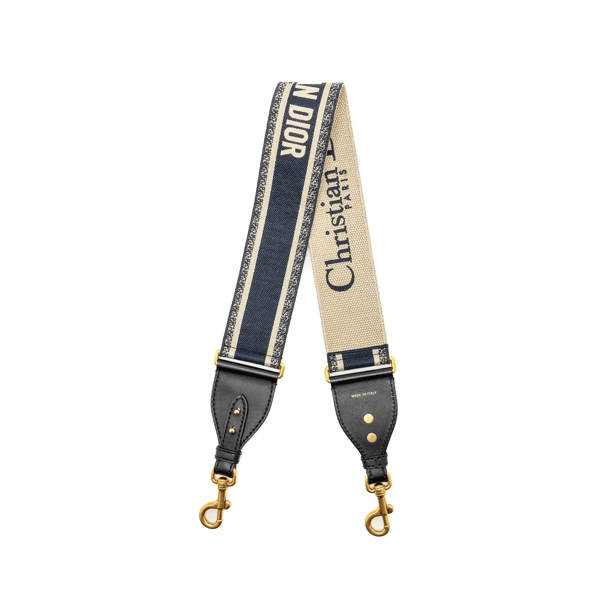 Dior Shoulder Strap Oblique Canvas Black/Navy