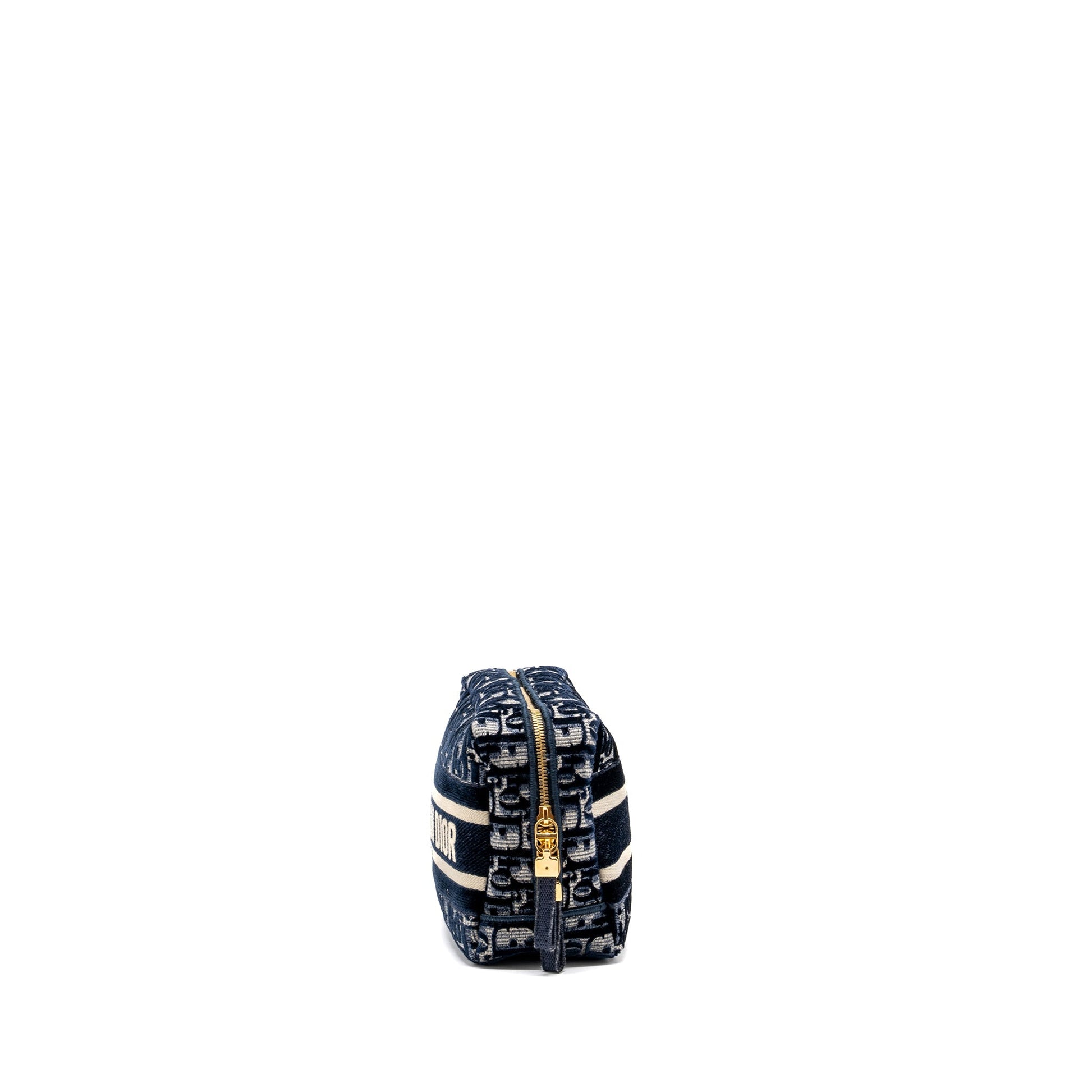 Dior Beauty Pouch Blue Dior Oblique Jacquard/Velvet
