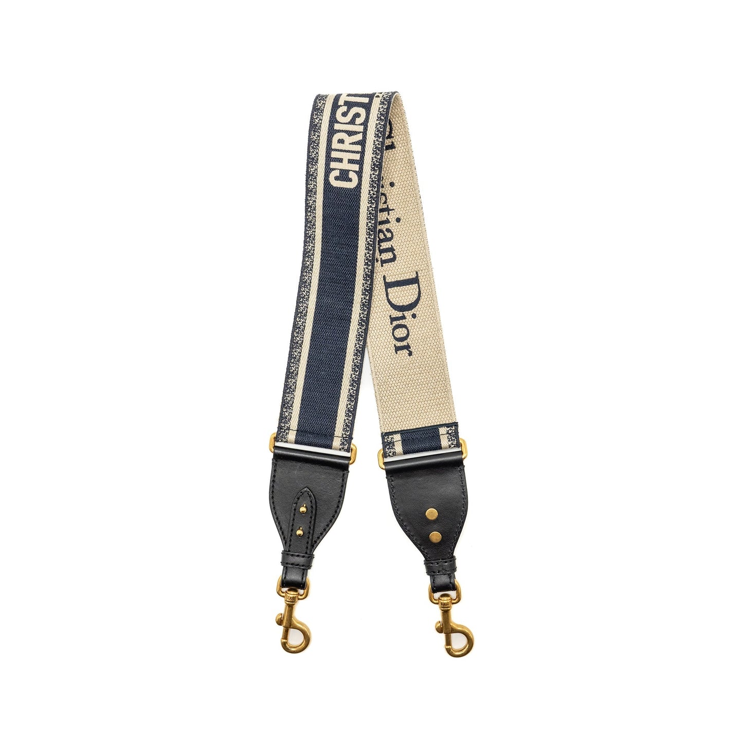 Dior Shoulder Strap Oblique Canvas Black/Navy