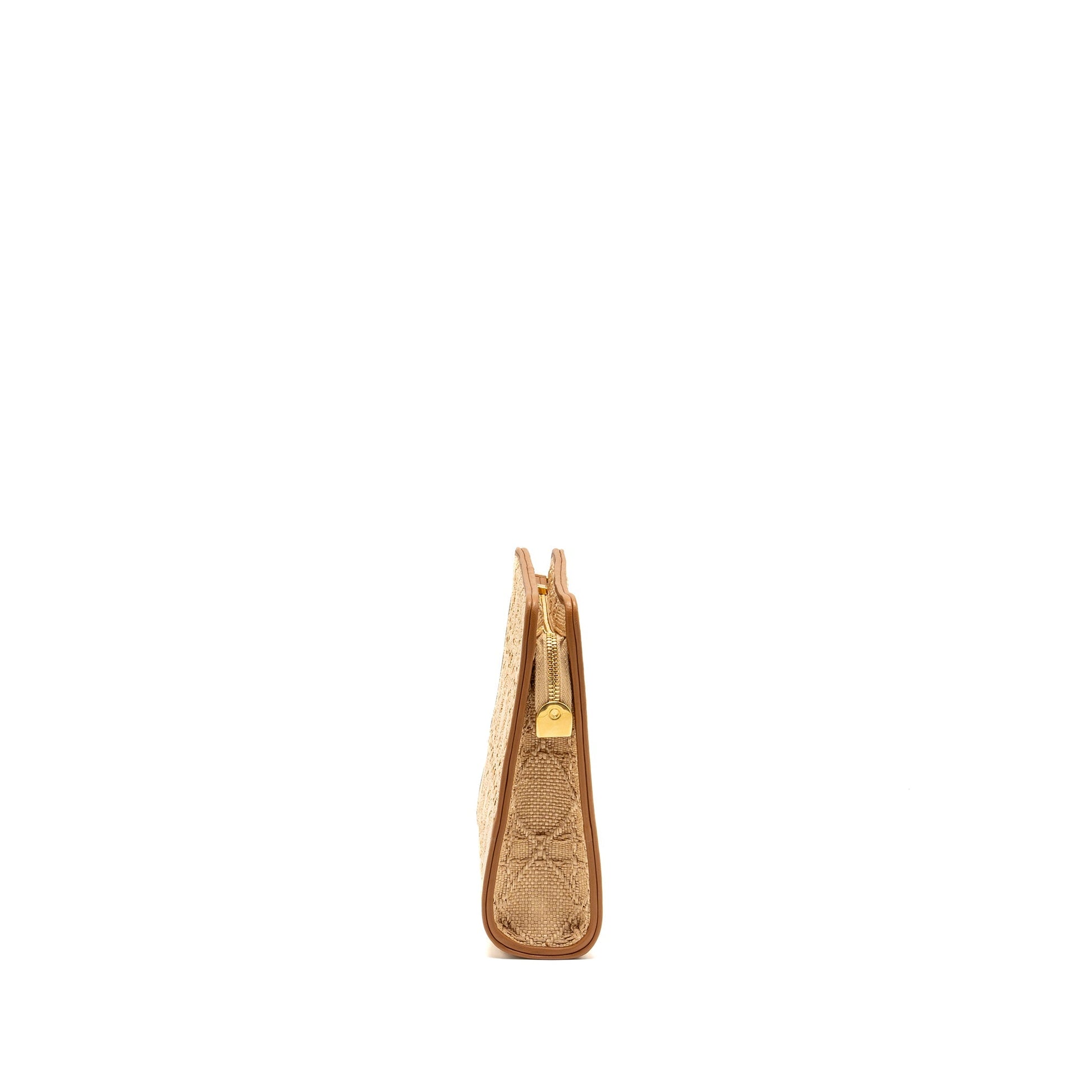 Dior 30 Montaigne Dea Pouch Natural Cannage Raffia Beige/Multicolour