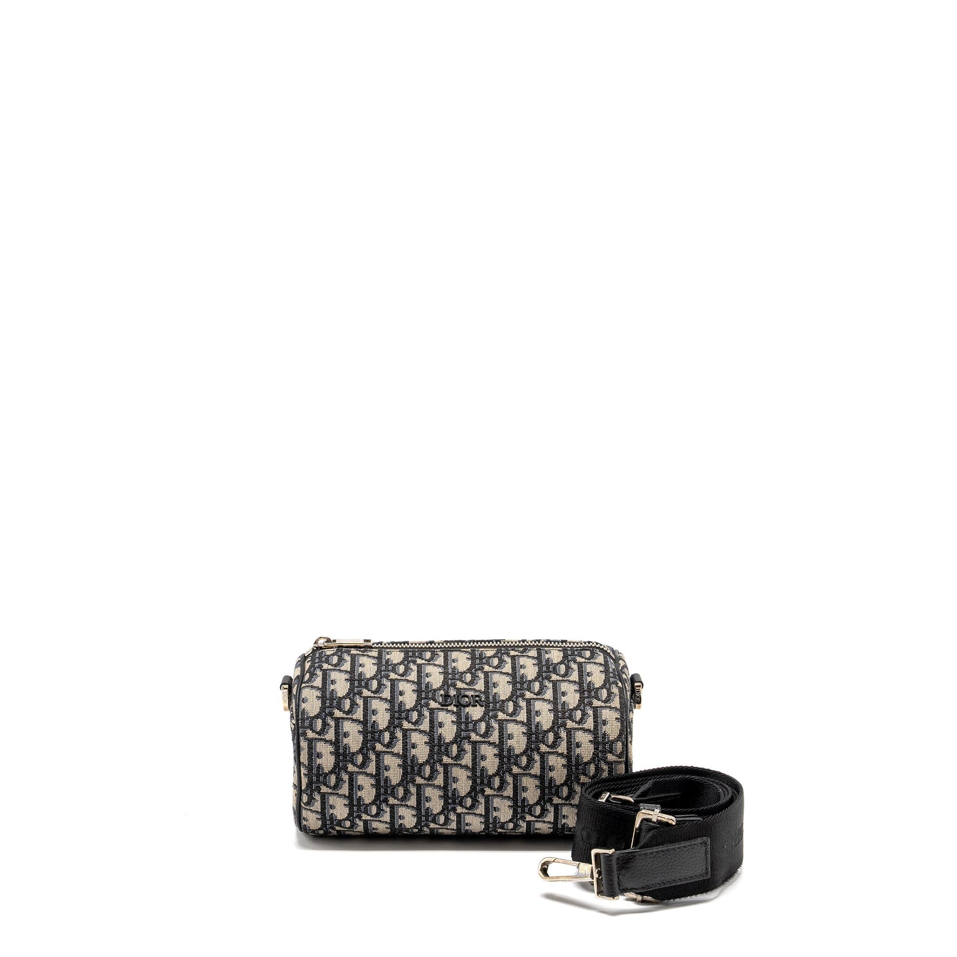 Dior Roller Messenger Purse Blue Oblique Jacquard