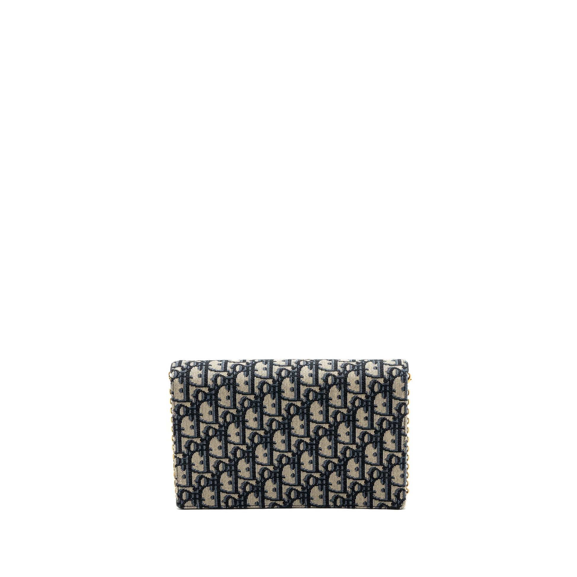 Dior Saddle Pouch Blue Dior Oblique JACQUARD Canvas