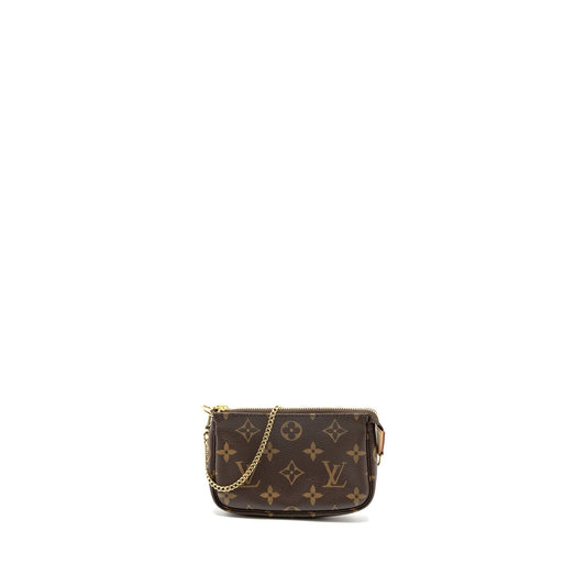 Louis Vuitton Mini Pochette Monogram Canvas GHW Year 2020
