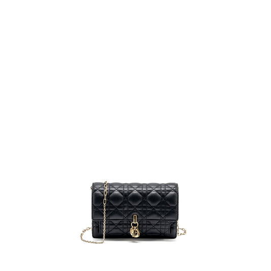 Dior My Dior Daily Chain Pouch Lambskin Black
