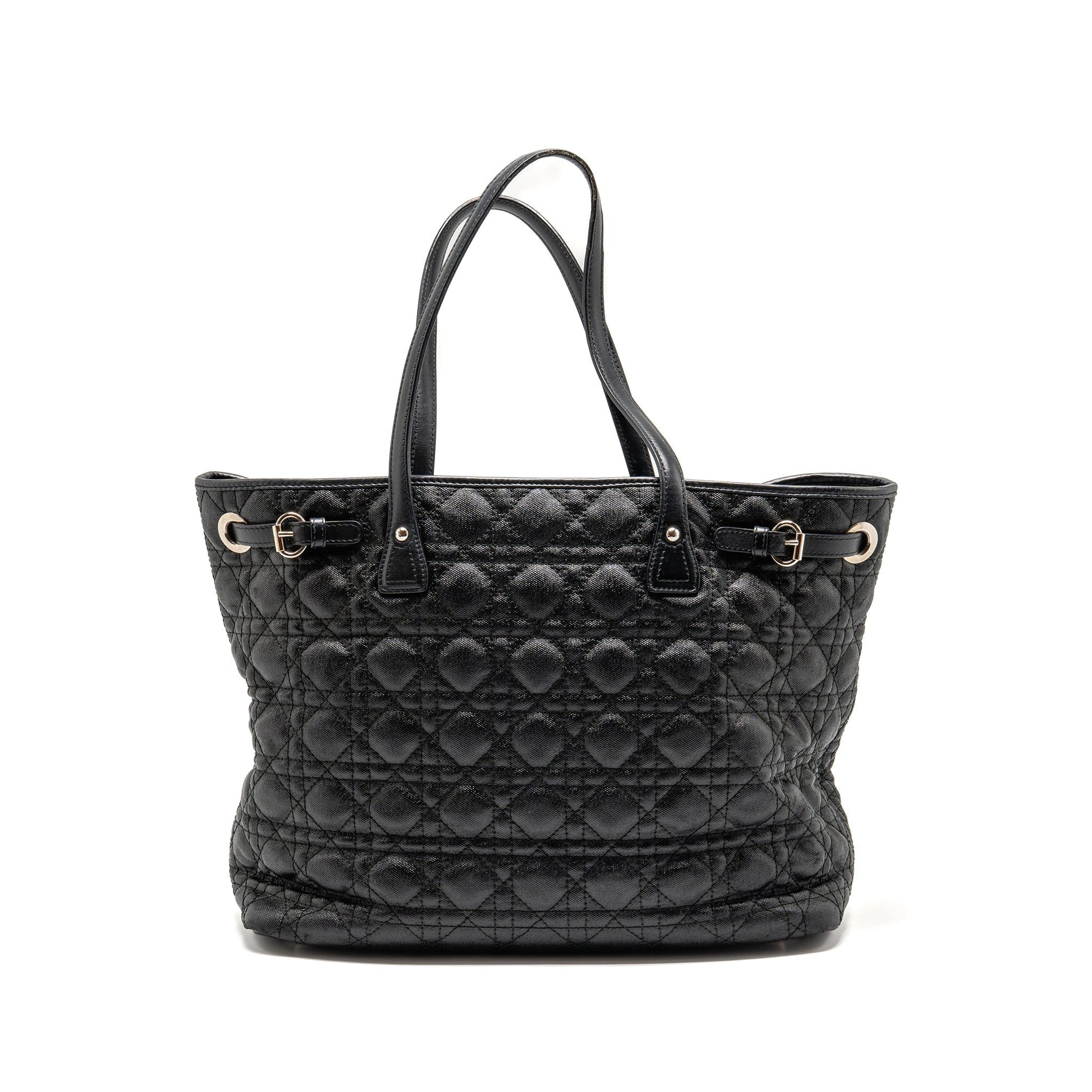 Dior Shopping Tote Purse Canvas Black