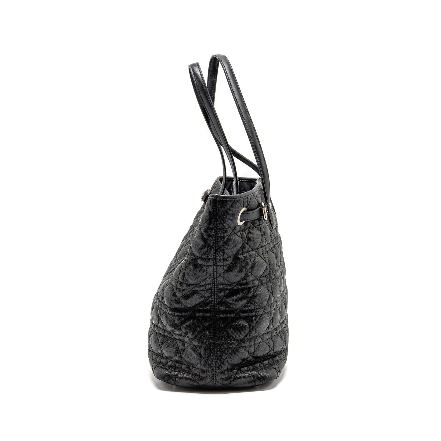 Dior Shopping Tote Purse Canvas Black