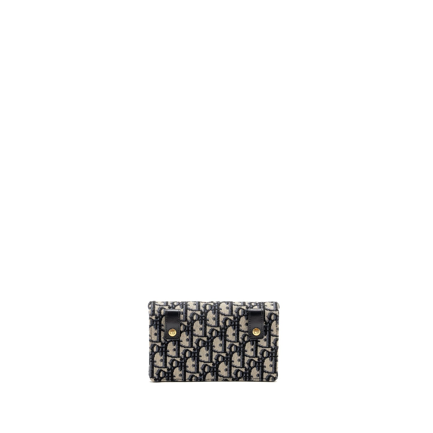 Dior Saddle Belt Purse/Pouch Blue Oblique Jacquard Canvas