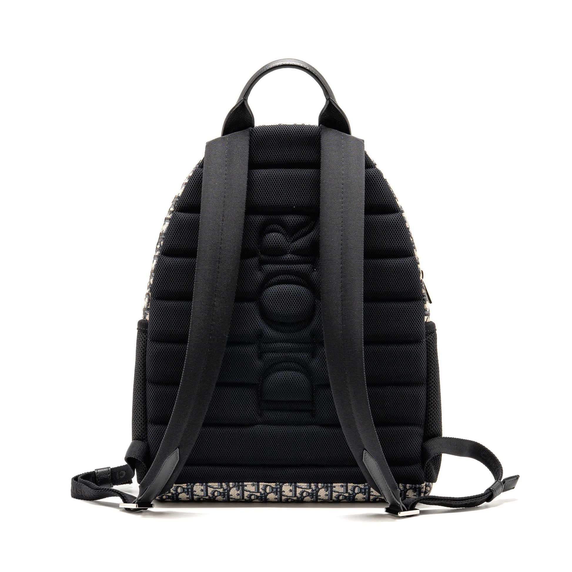 Dior men’s backpack dior oblique canvas / calfskin blue / black