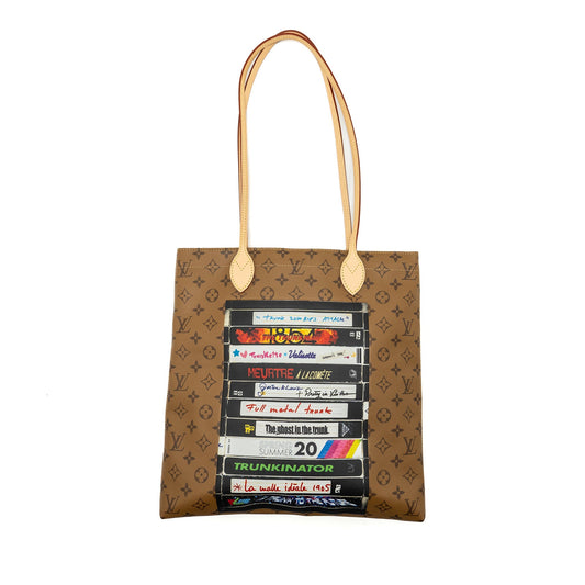 Louis Vuitton carry it tote monogram reverse canvas with print GHW