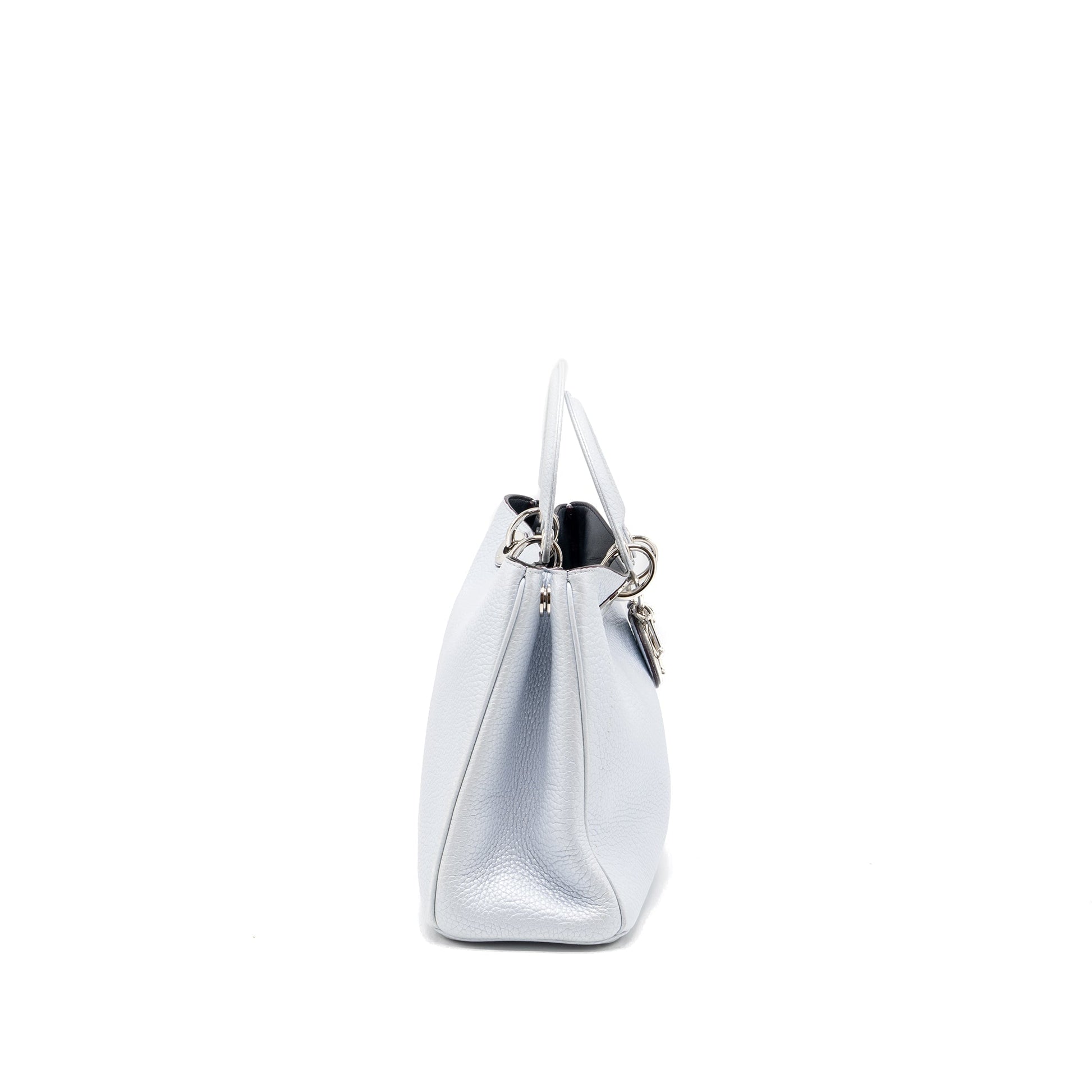Dior diorissimo tote Purse grained calfskin light grey