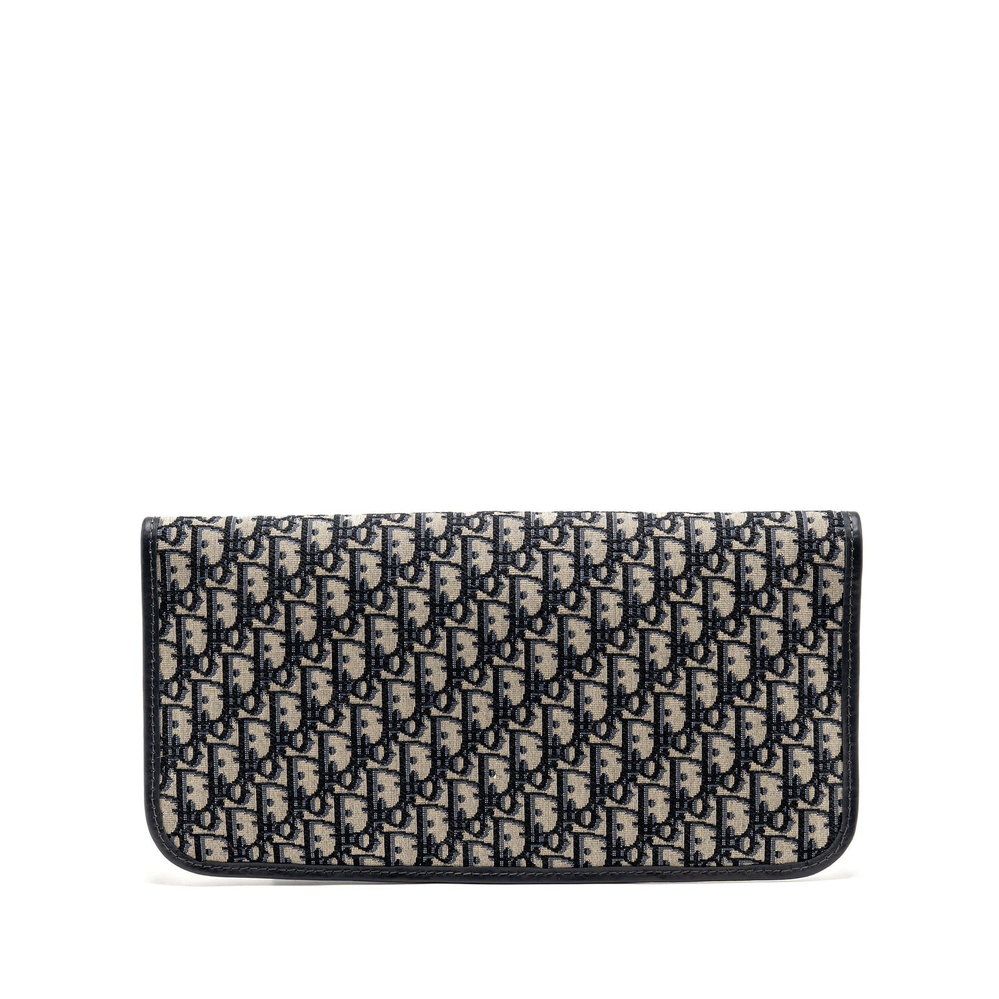 Dior Folder Clutch Oblique Canvas/Calfskin Blue