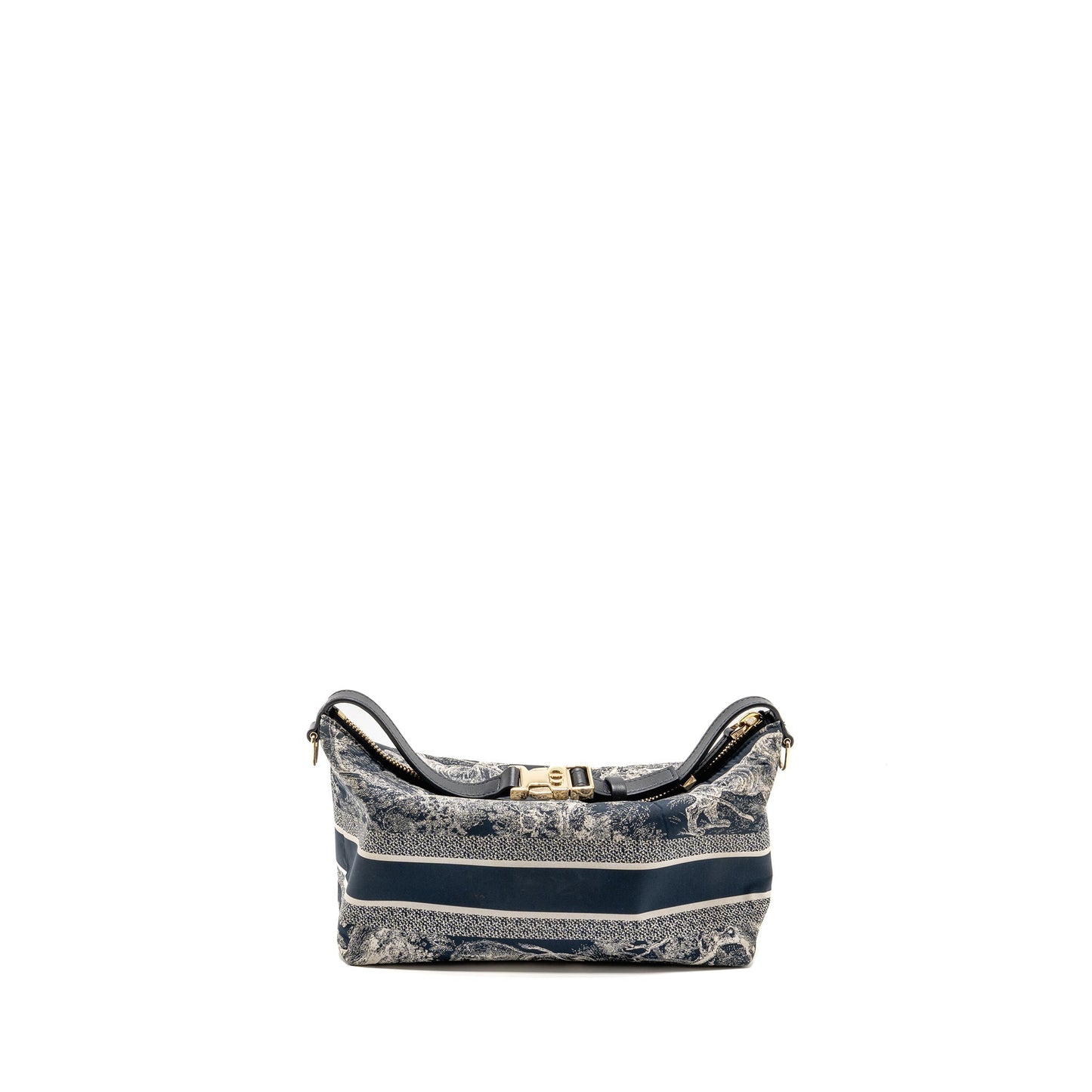 Dior Medium DiorTravel Nomad Pouch Toile de Jouy Reverse Technical Fabric Blue