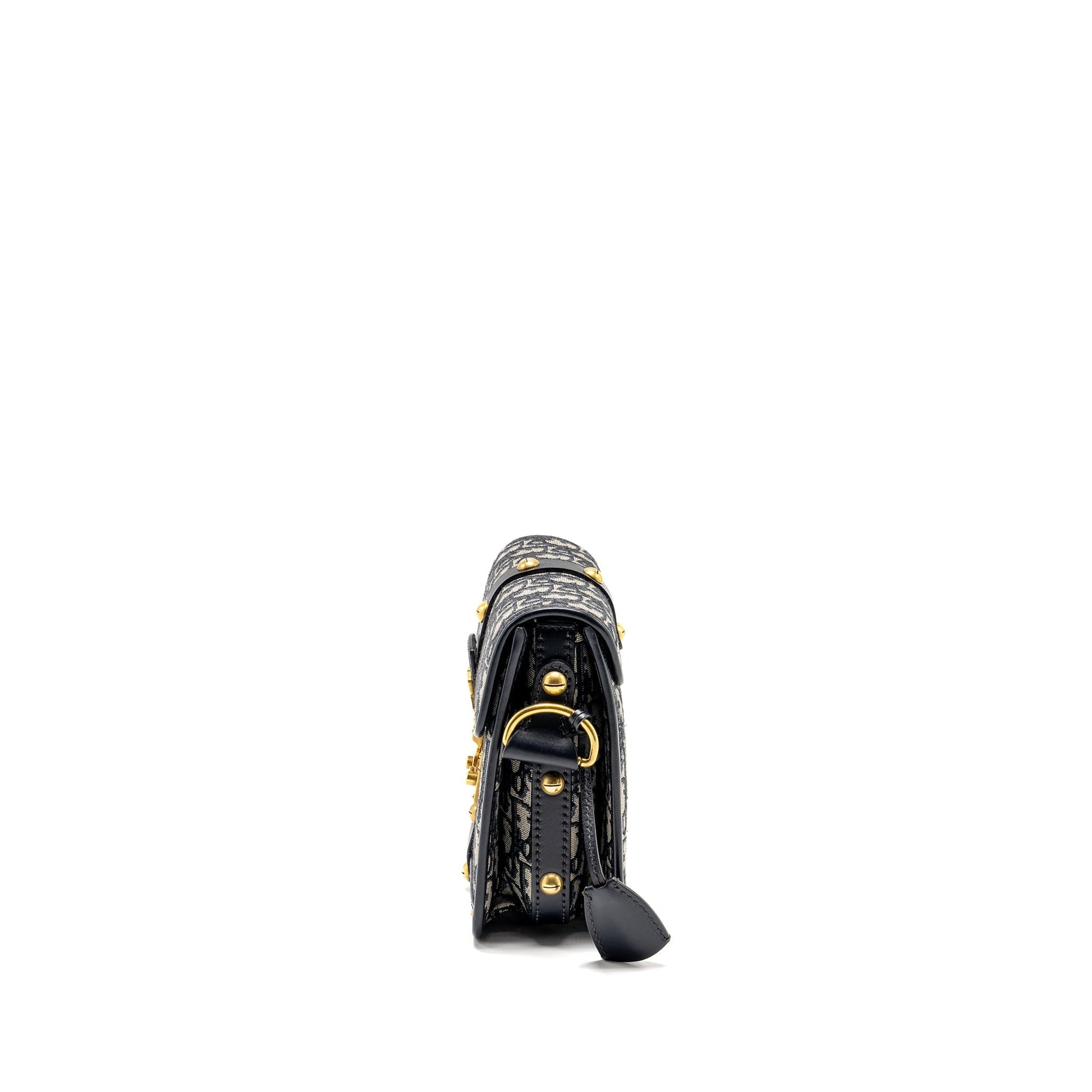 Dior Addict Vertical Messenger Purse Oblique Canvas Blue