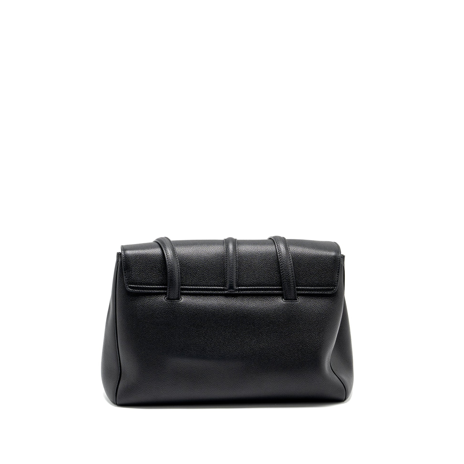 Celine Medium Soft Bag Grained Calfskin Black GHW