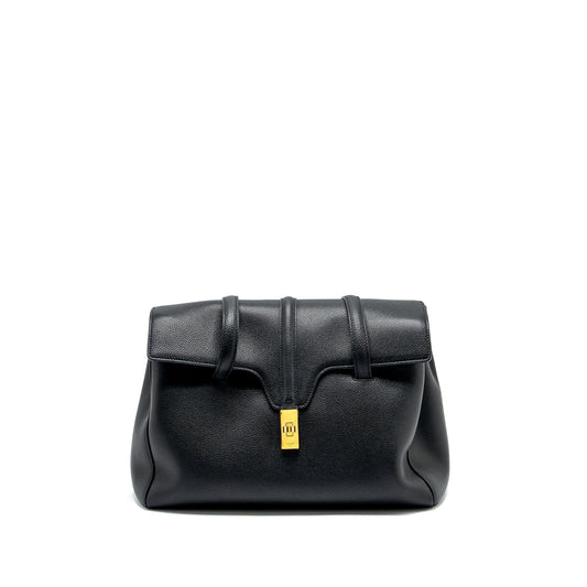 Celine Medium Soft Bag Grained Calfskin Black GHW