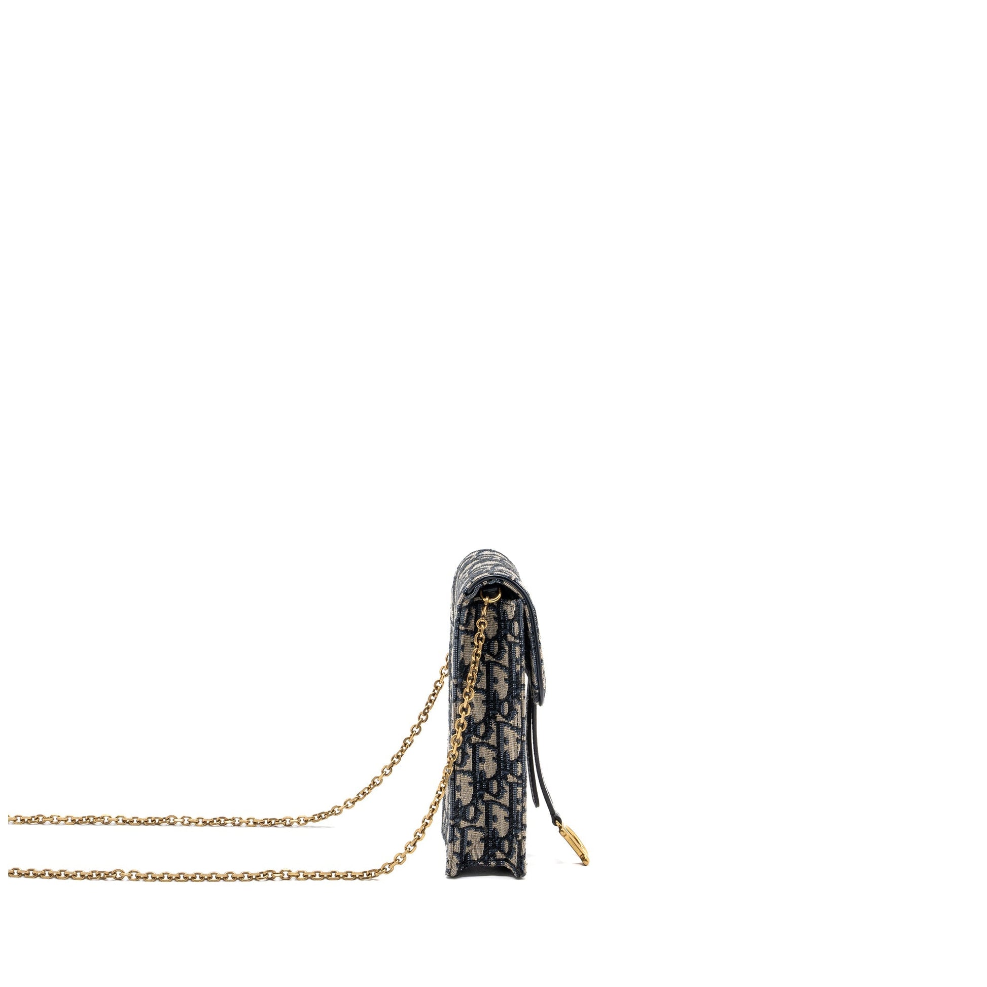 Dior Saddle Phone Pouch Dior Oblique Jacquard Blue