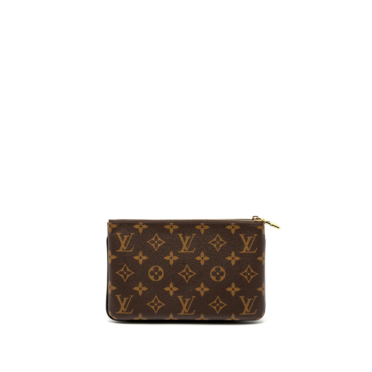 Louis Vuitton Double Zip Pochette Reserve Monogram Canvas GHW (New Version)
