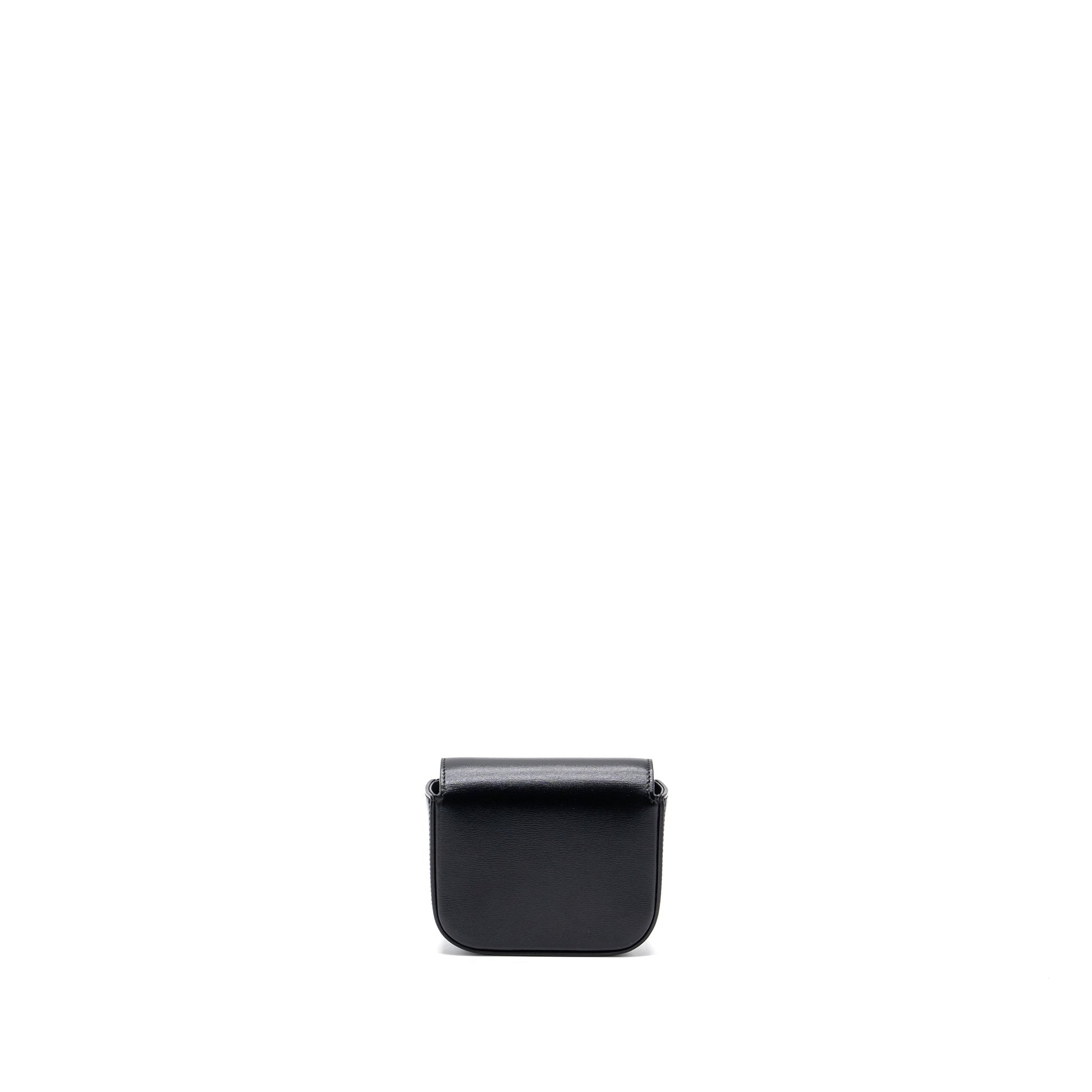 Celine Mini Claude Shiny Calfskin Black GHW