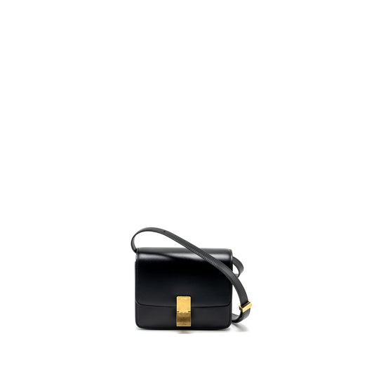 Celine Mini Classic Box Bag Calfskin Black GHW