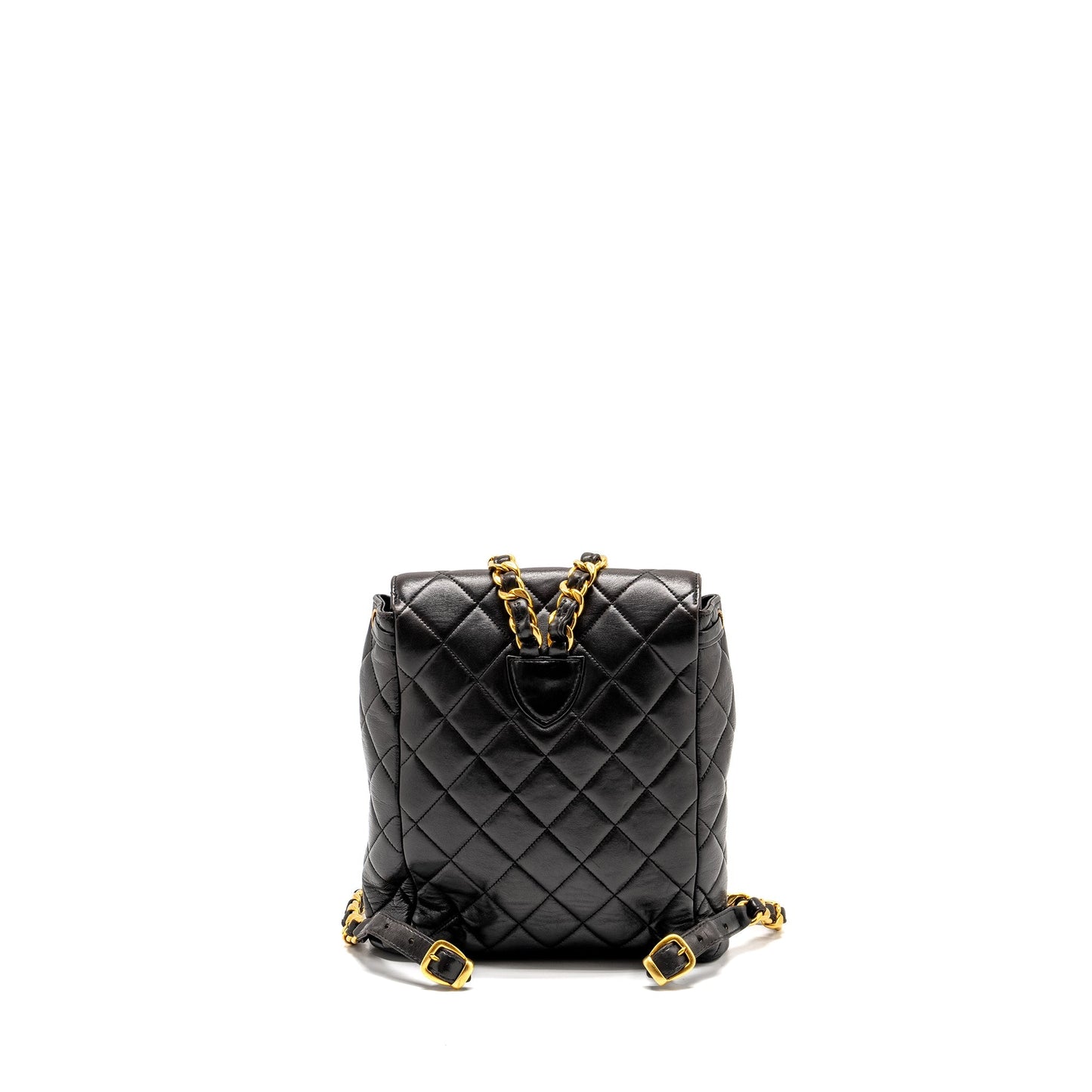 Chanel Duma Backpack Lambskin Black GHW Backpack - Rovelle Bags