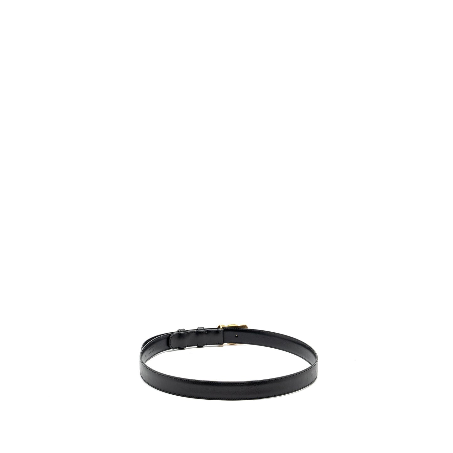 Celine size Medium Triomphe belt calfskin black GHW