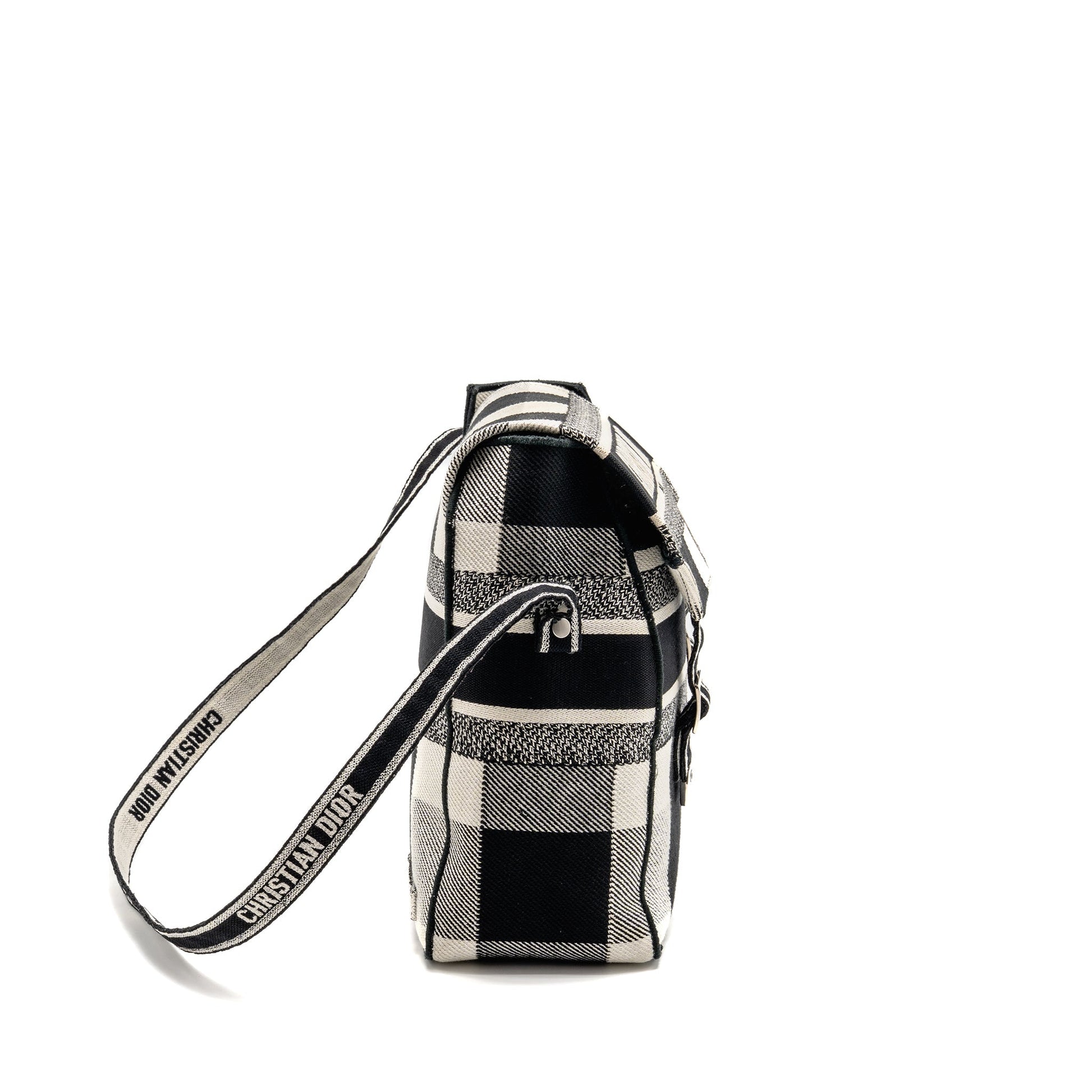 Dior Diorcamp Messenger Purse Canvas Black/White