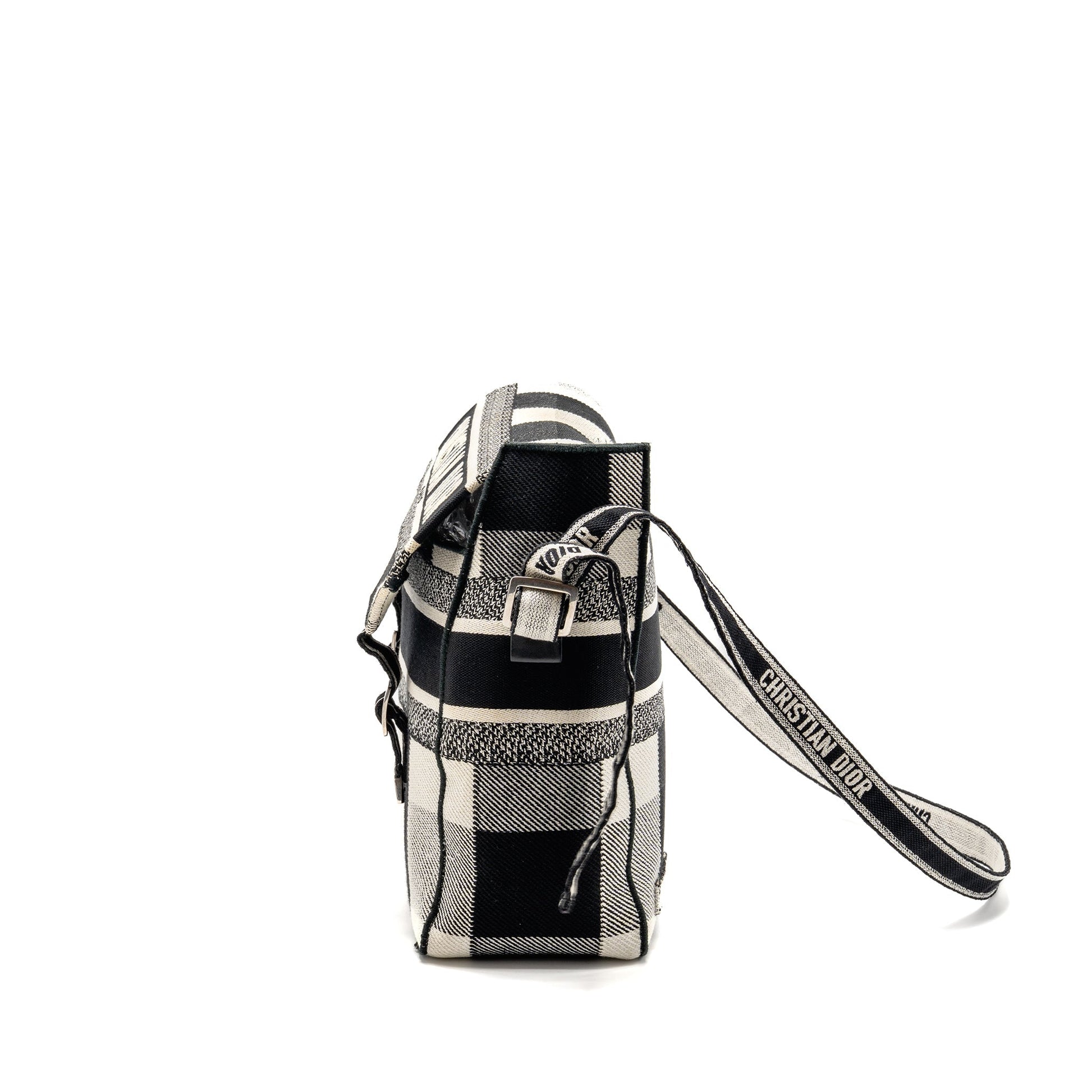 Dior Diorcamp Messenger Purse Canvas Black/White