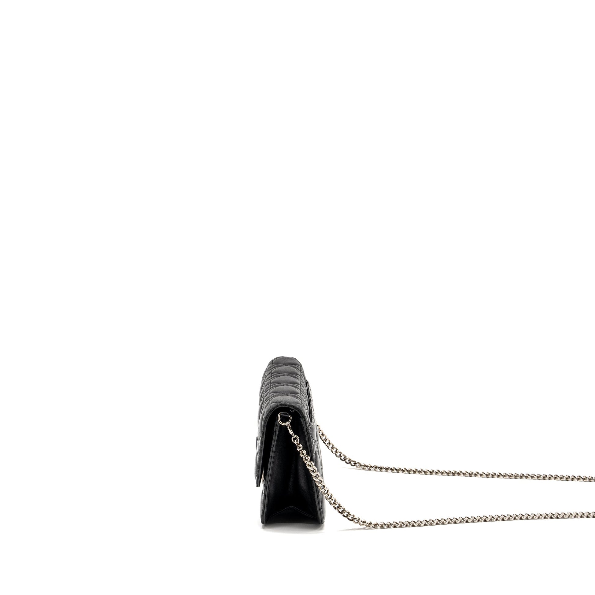 Dior Miss Dior Promenade Pouch Purse Lambskin Black
