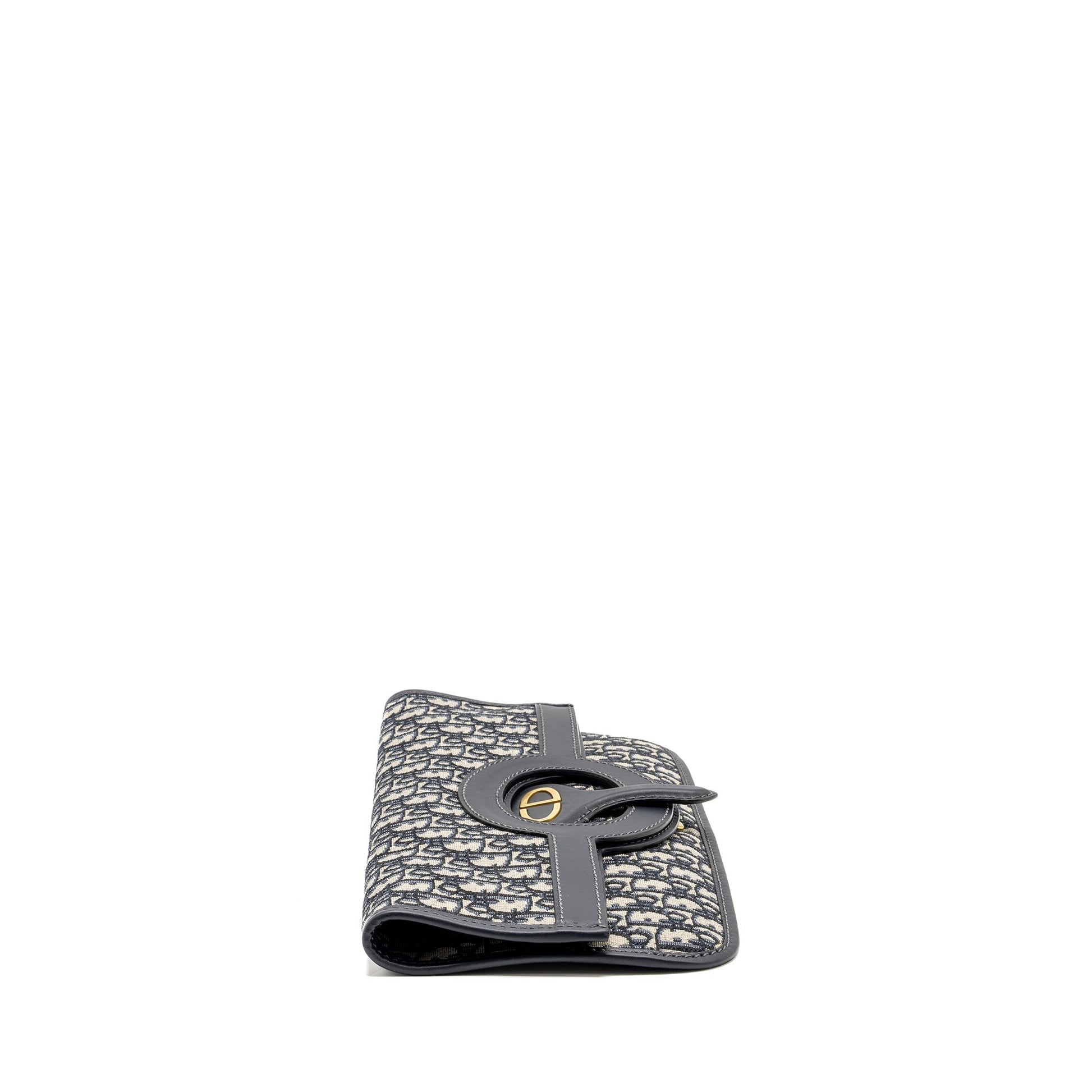 Dior Folder Clutch Blue Dior Oblique Canvas/Leather