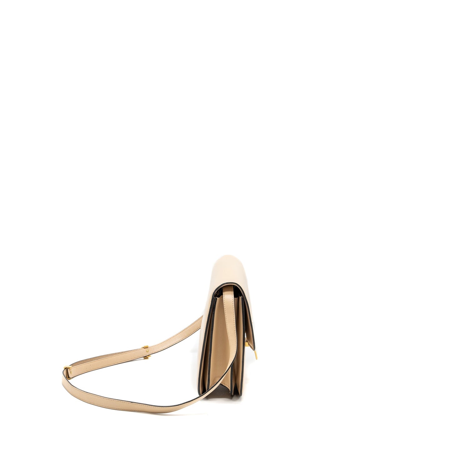 Celine Medium classic box bag calfskin light pink GHW