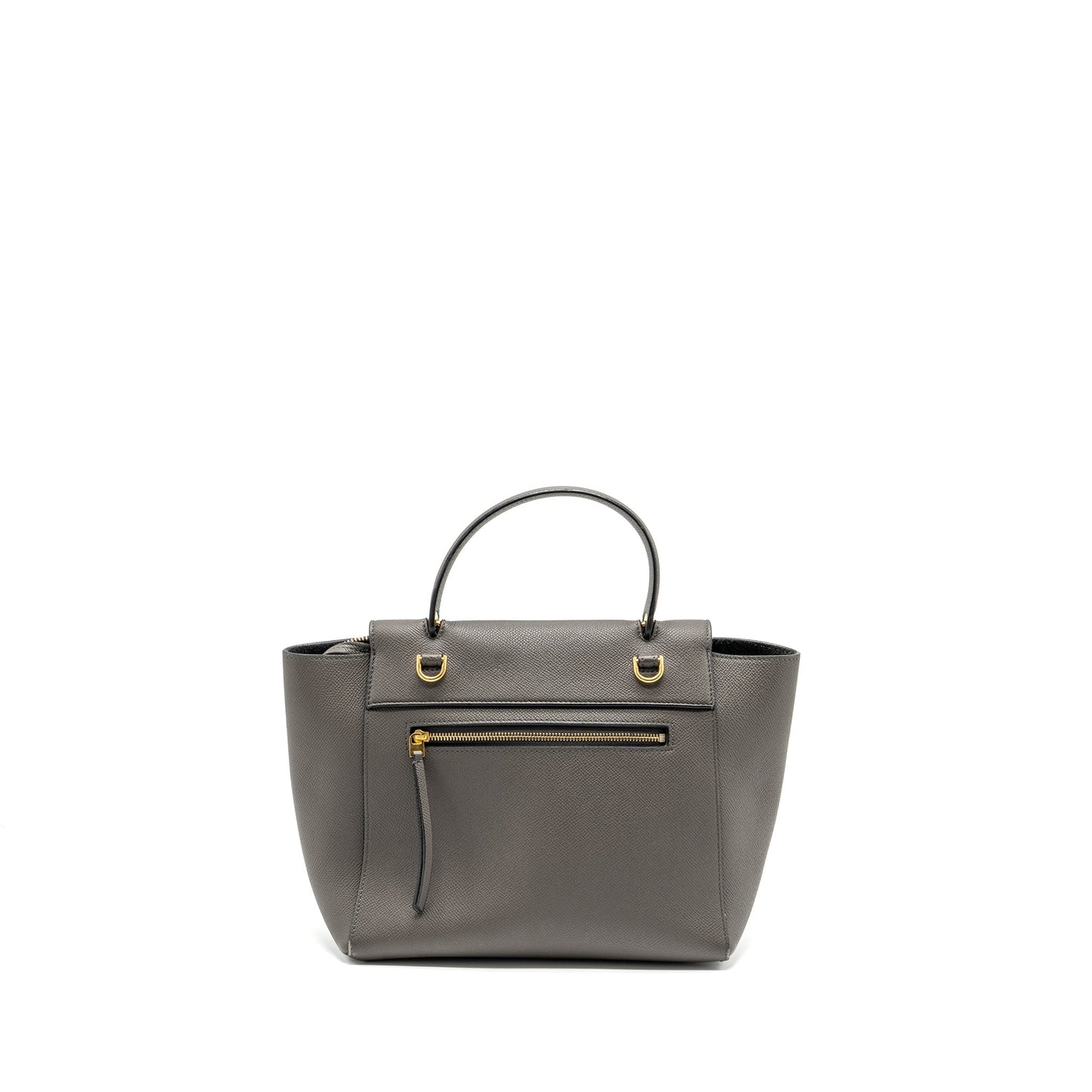 Celine Micro Belt Bag Grained Calfskin Grey GHW