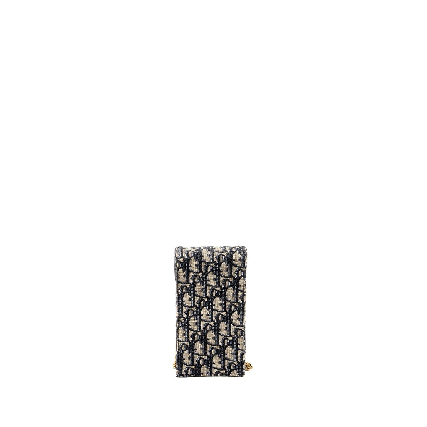 Dior Saddle Phone Pouch Blue Oblique Jacquard