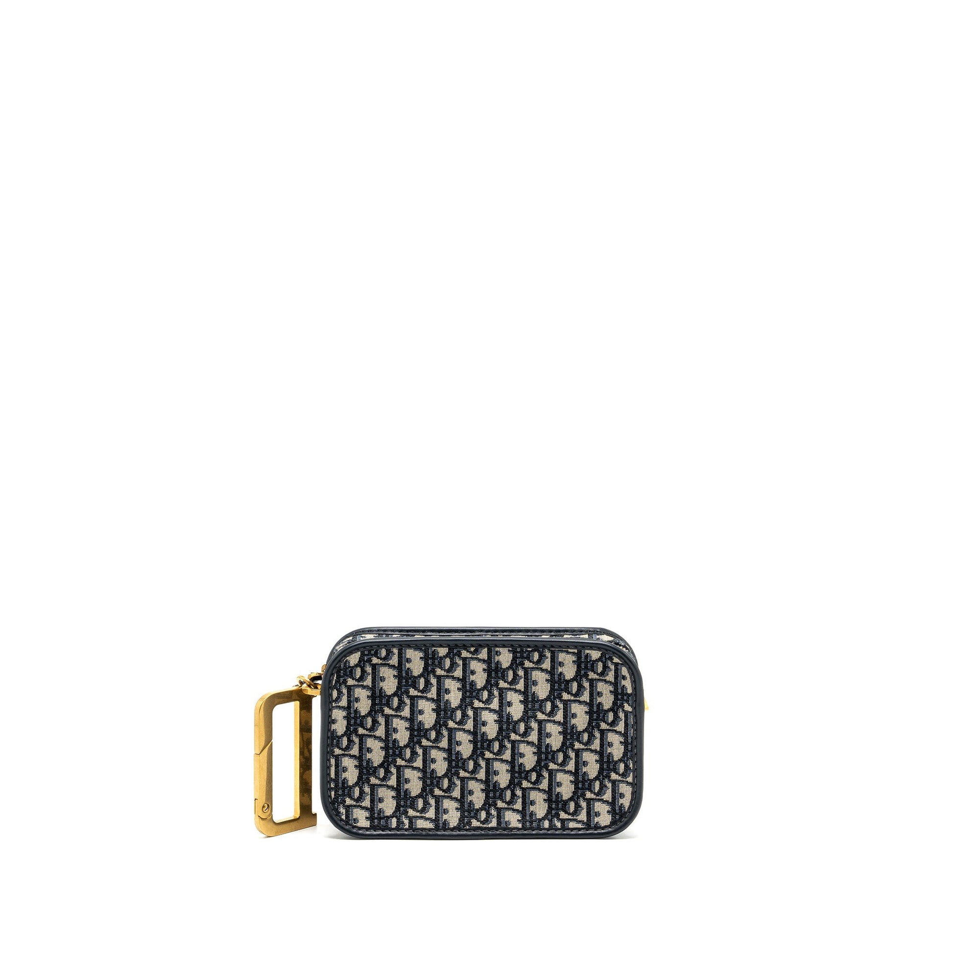 Dior Oblique Diorquake Clutch Canvas Blue