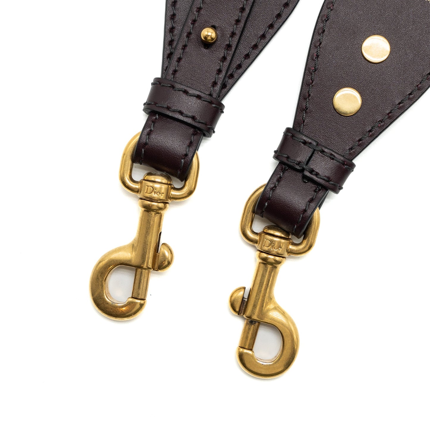 Dior Shoulder Strap Oblique Canvas/Calfskin Red
