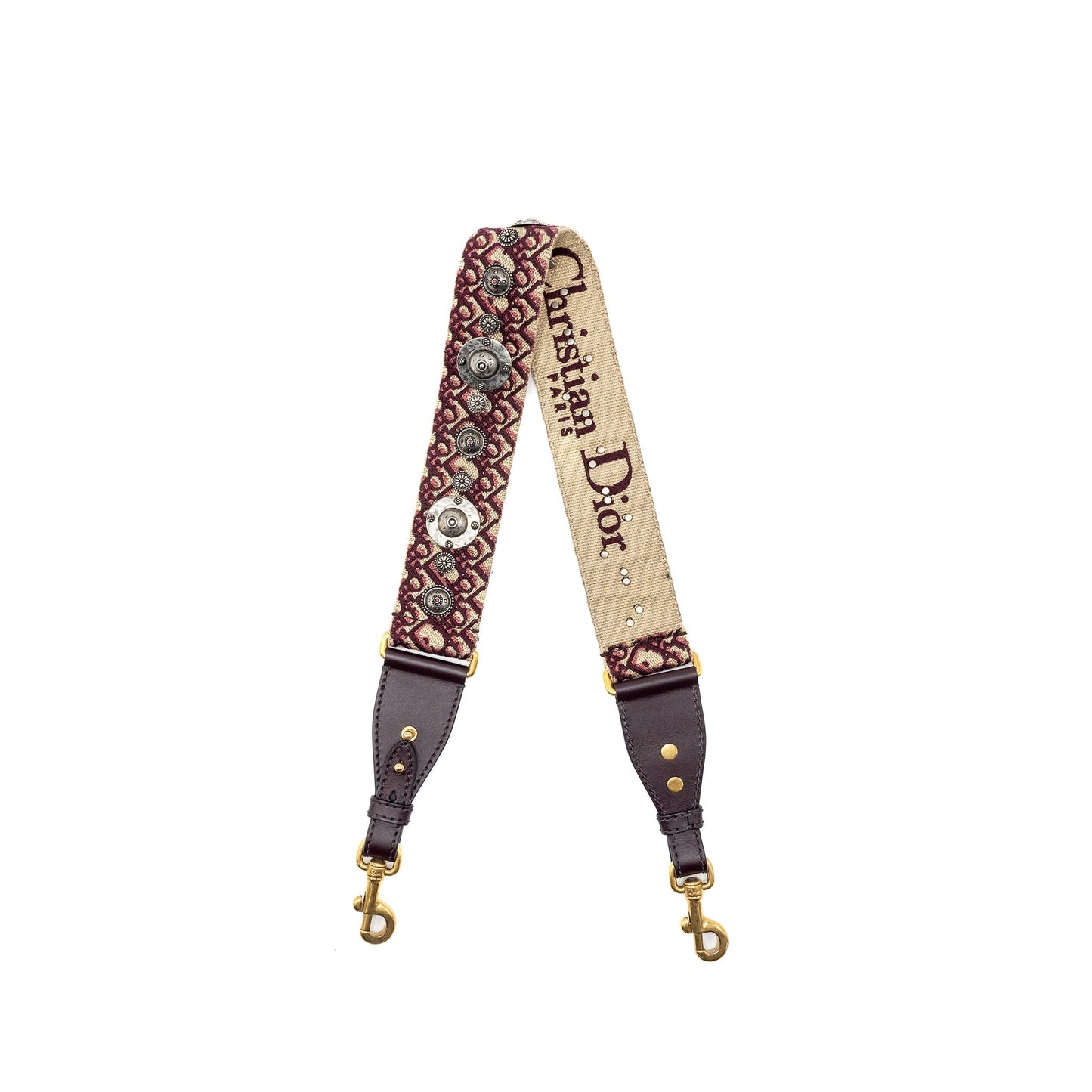 Dior Shoulder strap oblique canvas / calfskin red