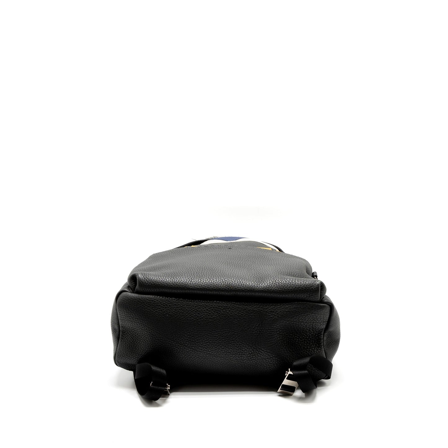 Fendi Large Backpack Calfskin/Fur/Crocodile Black/Multicolour