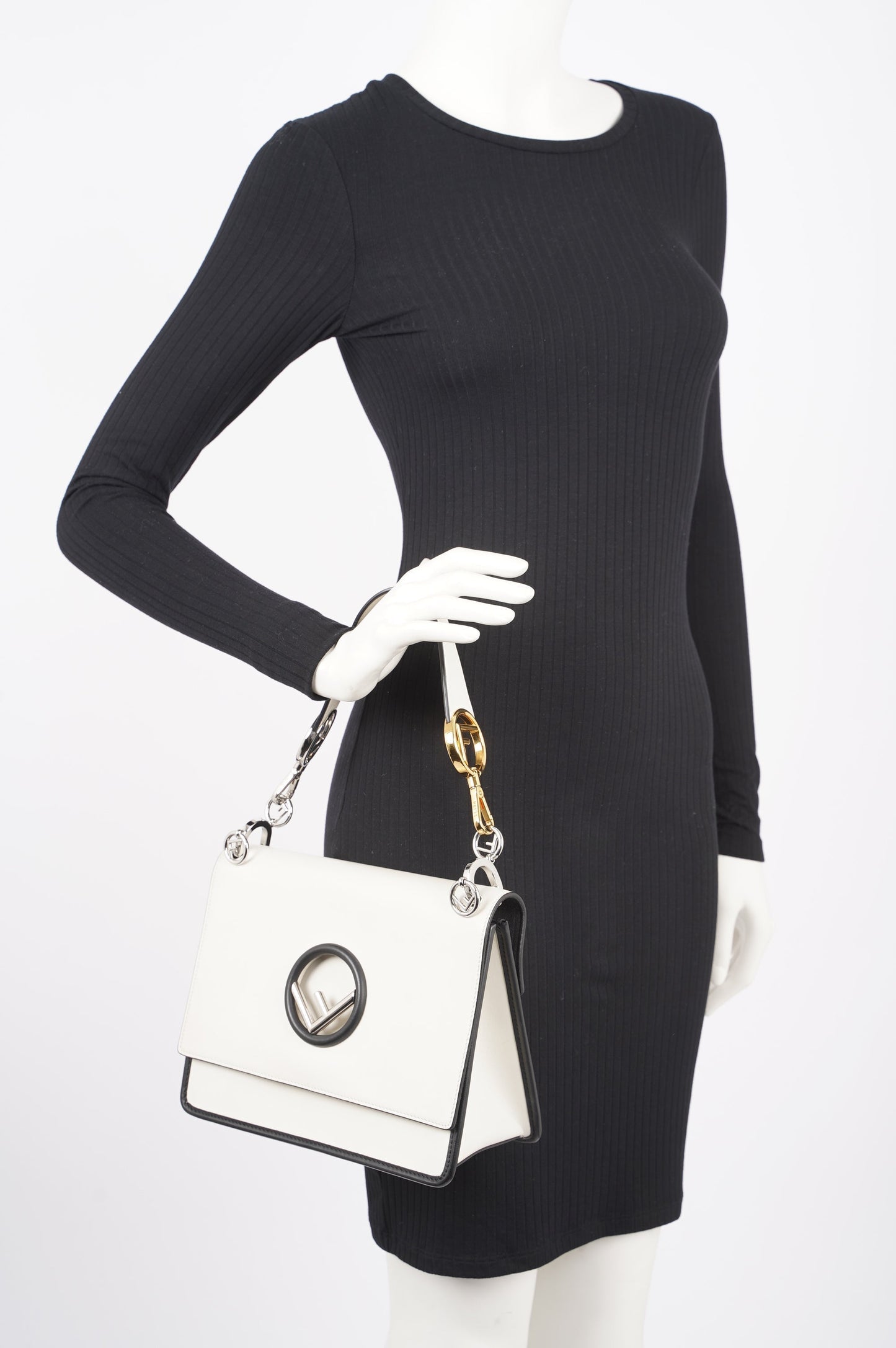 Fendi Womens Kan I F White / Black