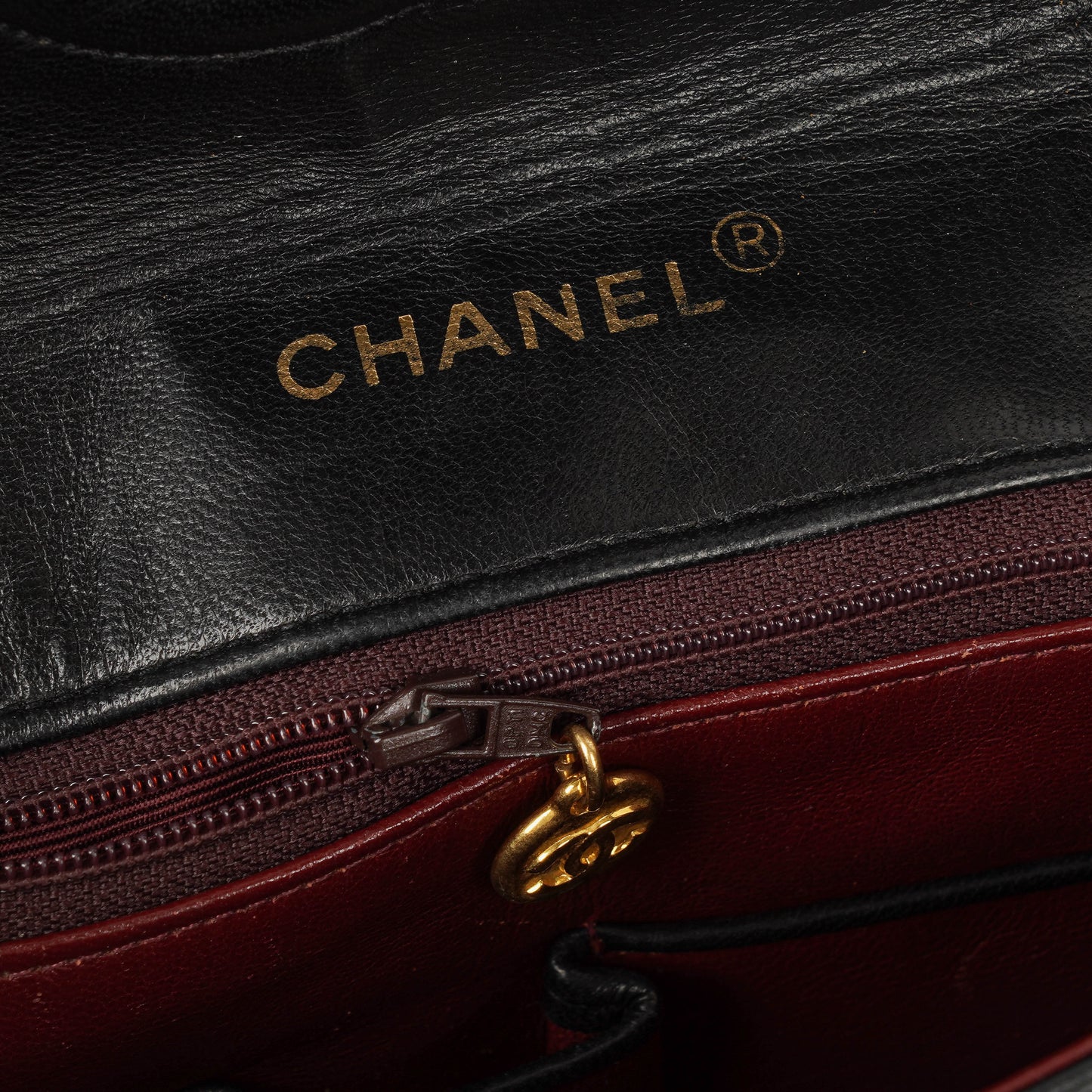 Chanel Medium Single Flap Bag Black Quilted Lambskin With 24K Gold-Plated Hardware