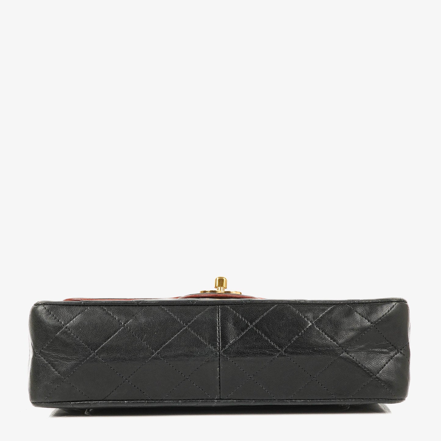 Chanel Medium Single Flap Bag Black Quilted Lambskin With 24K Gold-Plated Hardware