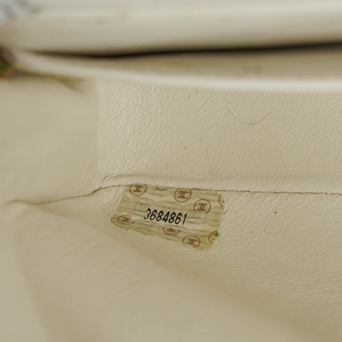 Chanel Medium Classic White Fabric Single Flap Bag With 24K Gold-Plated Hardware