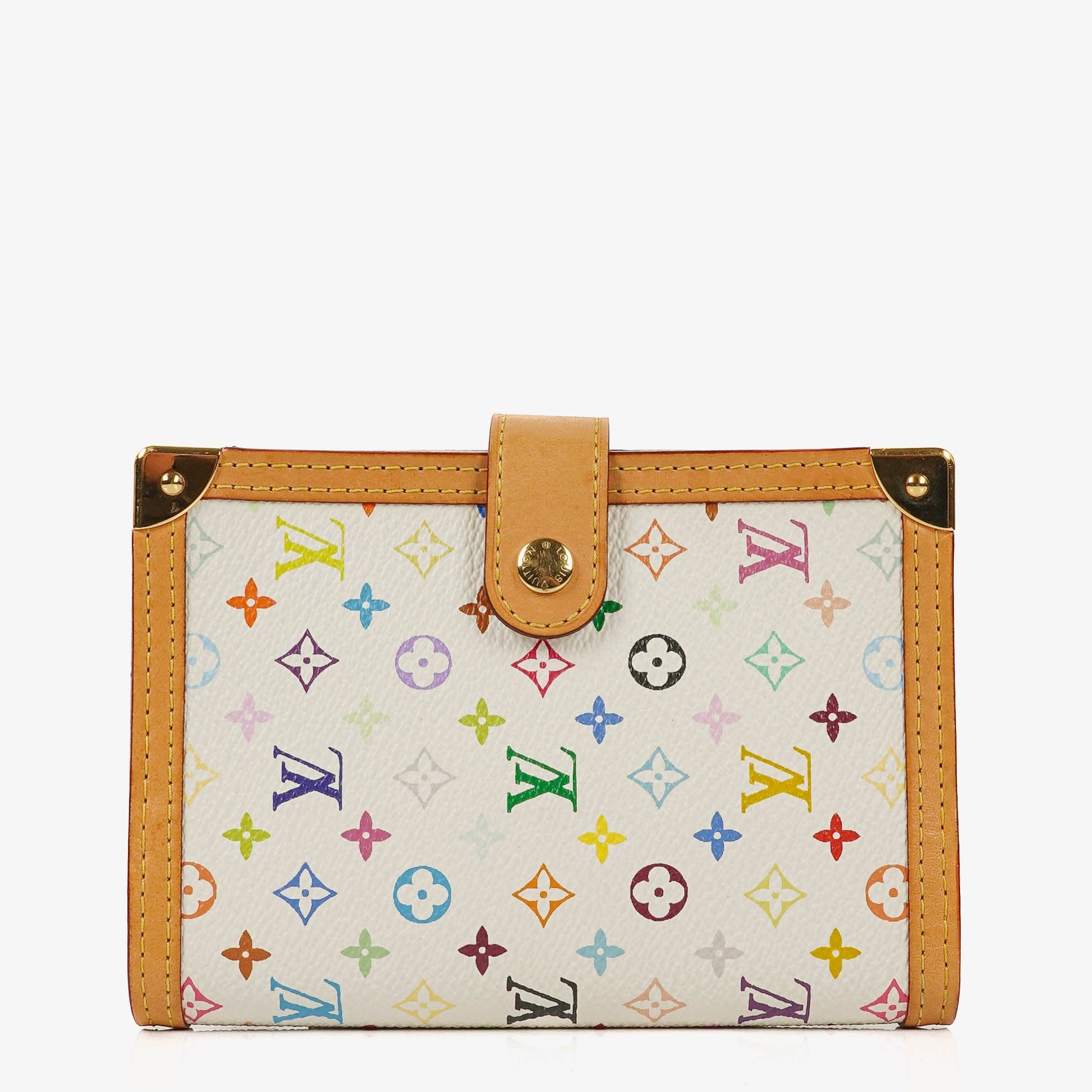 Louis Vuitton x Takashi Murakami White Monogram Multicolore Small Agenda/Notebook Cover