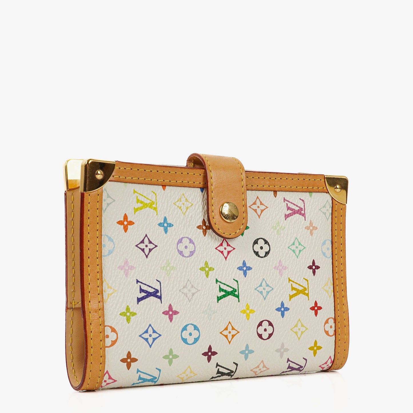Louis Vuitton x Takashi Murakami White Monogram Multicolore Small Agenda/Notebook Cover