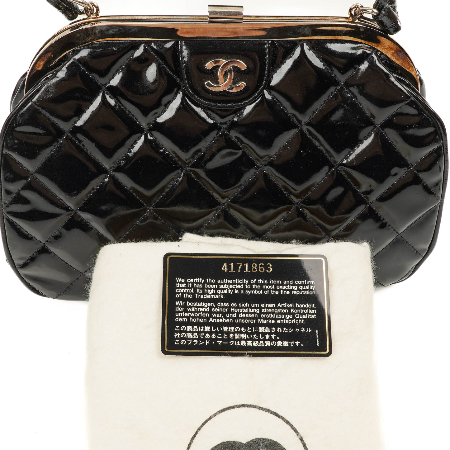 Chanel  Top Handle Black Quilted Lambskin Kelly Style, 1996-1997