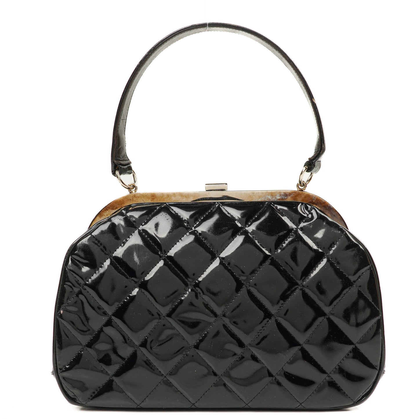 Chanel  Top Handle Black Quilted Lambskin Kelly Style, 1996-1997